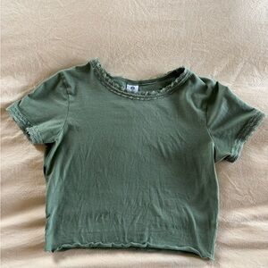 Tilly's Green Crop Top